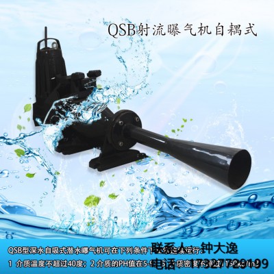 QSB1.5KW曝气机 射流曝气机 深水自吸式射流曝气机