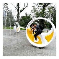 汾阳自行车喷泉互动性娱乐设施  山东三喜